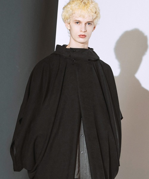 NO ID.(ノーアイディ)の「【NO ID.】Multiway Hooded Cocoon Coat / マルチウェイ フーデッド コクーン コート(モッズコート・メンズ・パープル/グレー/ブラック・ONE)」の4枚目の写真
