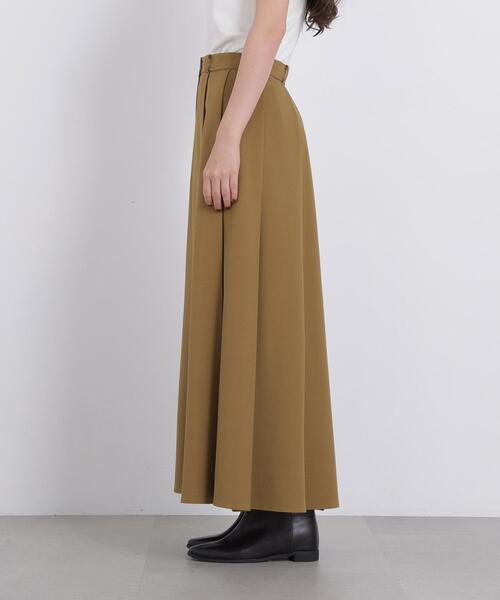 N.（N. Natural Beauty Basic）（エヌエヌナチュラルビューティーベーシック）の「ツイルプリーツスリットスカート（スカート・レディース・キャメル/ブラウン・SMALL/MEDIUM）」の9枚目の写真