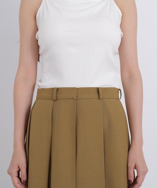 N.（N. Natural Beauty Basic）（エヌエヌナチュラルビューティーベーシック）の「ツイルプリーツスリットスカート（スカート・レディース・キャメル/ブラウン・SMALL/MEDIUM）」の11枚目の写真