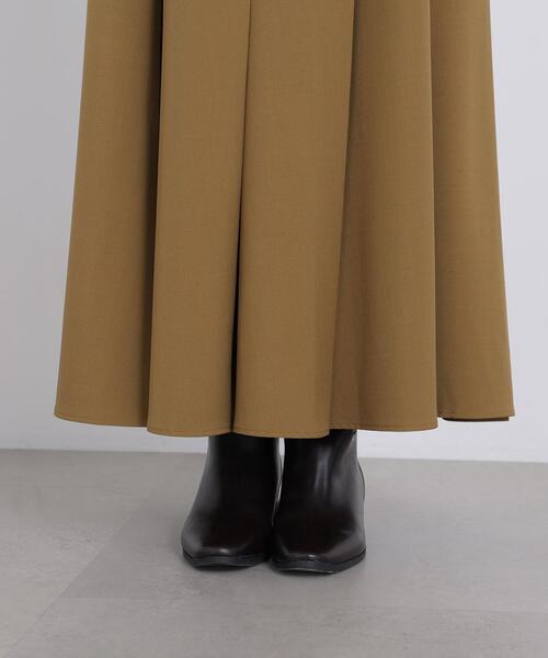 N.（N. Natural Beauty Basic）（エヌエヌナチュラルビューティーベーシック）の「ツイルプリーツスリットスカート（スカート・レディース・キャメル/ブラウン・SMALL/MEDIUM）」の12枚目の写真