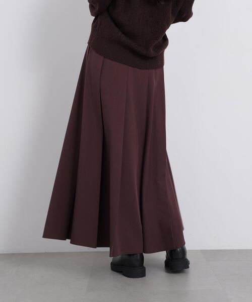 N.（N. Natural Beauty Basic）（エヌエヌナチュラルビューティーベーシック）の「ツイルプリーツスリットスカート（スカート・レディース・キャメル/ブラウン・SMALL/MEDIUM）」の17枚目の写真