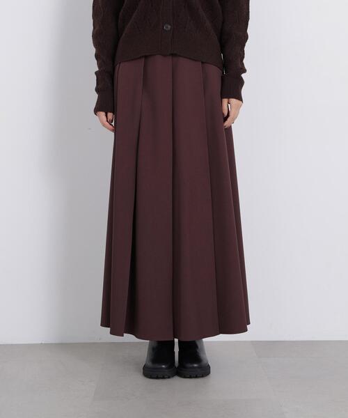 N.（N. Natural Beauty Basic）（エヌエヌナチュラルビューティーベーシック）の「ツイルプリーツスリットスカート（スカート・レディース・キャメル/ブラウン・SMALL/MEDIUM）」の20枚目の写真