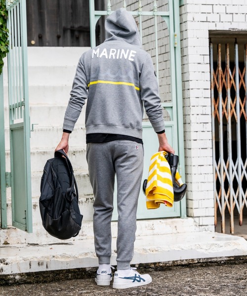 muta marine（ムータ・マリン）の「muta MARINE/ムータ マリン/別注Set-up Pants Metal Wave（スウェットパンツ・メンズ・ブラック/グレー・MEDIUM/X-LARGE/LARGE/SMALL）」の13枚目の写真