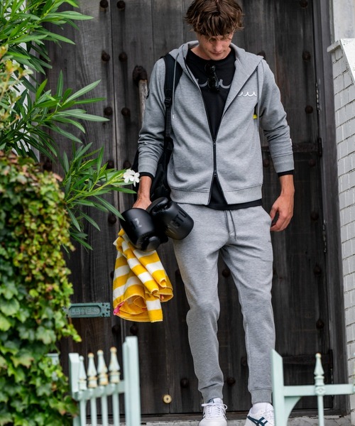 muta marine（ムータ・マリン）の「muta MARINE/ムータ マリン/別注Set-up Pants Metal Wave（スウェットパンツ・メンズ・ブラック/グレー・MEDIUM/X-LARGE/LARGE/SMALL）」の11枚目の写真