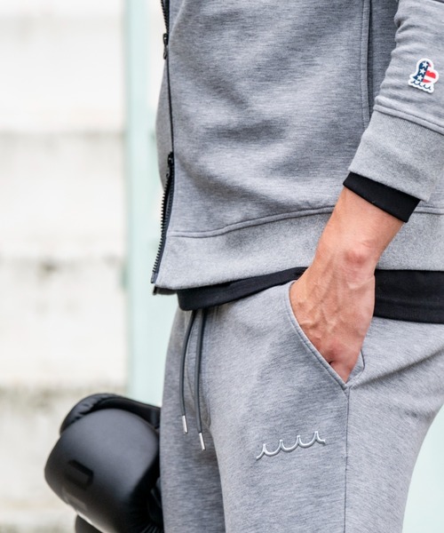muta marine（ムータ・マリン）の「muta MARINE/ムータ マリン/別注Set-up Pants Metal Wave（スウェットパンツ・メンズ・ブラック/グレー・MEDIUM/X-LARGE/LARGE/SMALL）」の15枚目の写真