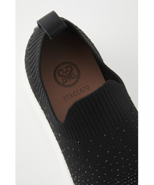STACCATO（スタッカート）の「グリッターストーンスカッタースリッポン（スリッポン・レディース・ブラック/グレー/ホワイト・24.5cm/24cm/23.5cm/23cm/22.5cm）」の20枚目の写真
