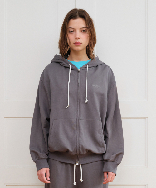 AMESWORLDWIDE（アメスワールドワイド）の「CLASSIC EASY HOODIE ZIP-UP CHARCOAL（パーカー・メンズ・その他・SMALL/FREE）」の12枚目の写真