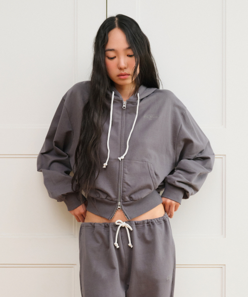 AMESWORLDWIDE（アメスワールドワイド）の「CLASSIC EASY HOODIE ZIP-UP CHARCOAL（パーカー・メンズ・その他・SMALL/FREE）」の7枚目の写真