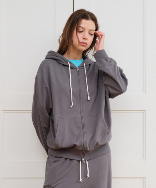 AMESWORLDWIDE（アメスワールドワイド）の「CLASSIC EASY HOODIE ZIP-UP CHARCOAL（パーカー・メンズ・その他・SMALL/FREE）」の6枚目の写真