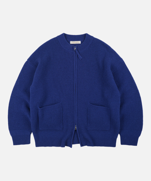 FRIZMWORKS(フリズムワークス)の「WOOL DECK ZIP UP CARDIGAN _ COBALT BLUE(カーディガン/ボレロ・メンズ・その他・SMALL/MEDIUM/LARGE/X-LARGE)」の1枚目の写真