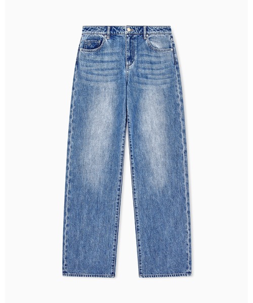 ARMANI EXCHANGE(アルマーニエクスチェンジ)の「【A|X アルマーニ エクスチェンジ】アシッドウォッシュ デニムパンツ_J52 LOW RISE RELAXED(デニムパンツ・レディース・インディゴブルー・24inch/27inch/26inch/25inch/30inch/29inch/28inch)」の6枚目の写真
