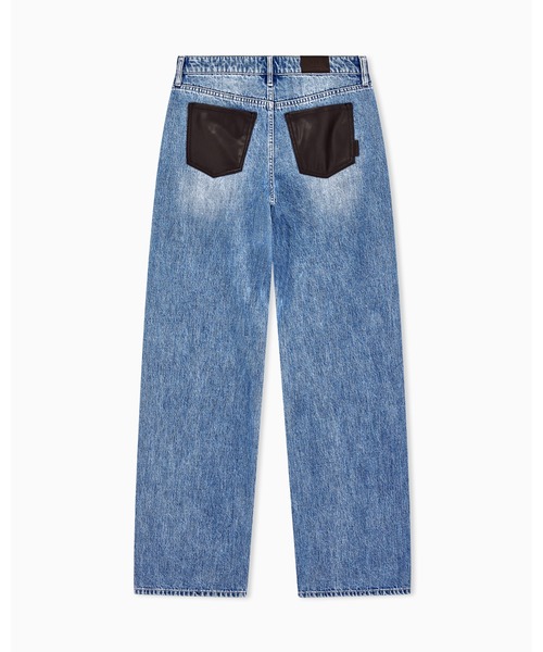 ARMANI EXCHANGE(アルマーニエクスチェンジ)の「【A|X アルマーニ エクスチェンジ】アシッドウォッシュ デニムパンツ_J52 LOW RISE RELAXED(デニムパンツ・レディース・インディゴブルー・24inch/27inch/26inch/25inch/30inch/29inch/28inch)」の7枚目の写真