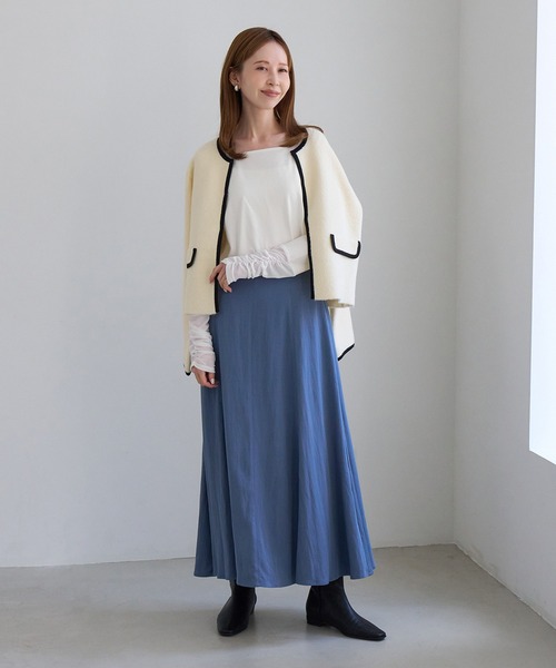 ROPE' PICNIC(ロペピクニック)の「アソート袖切り替えインナートップス/レース・プリーツ・ギャザー(Tシャツ/カットソー・レディース・ホワイト系その他2/ホワイト/ブラック/ホワイト系その他・FREE)」の21枚目の写真