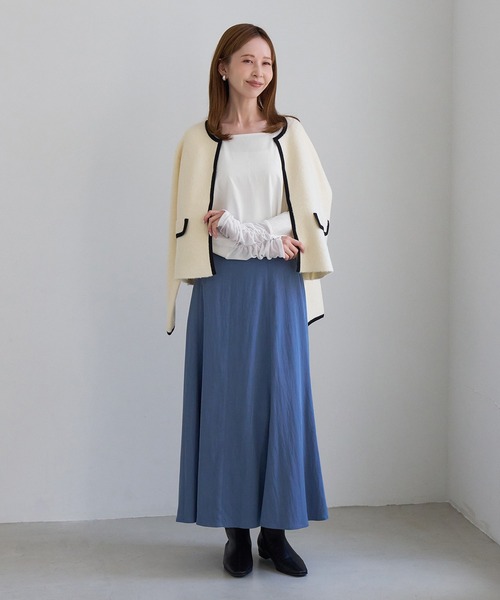 ROPE' PICNIC(ロペピクニック)の「アソート袖切り替えインナートップス/レース・プリーツ・ギャザー(Tシャツ/カットソー・レディース・ホワイト系その他2/ホワイト/ブラック/ホワイト系その他・FREE)」の22枚目の写真