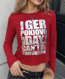 カラフル長袖Tシャツ/ビッグロゴ/ガールズストリート