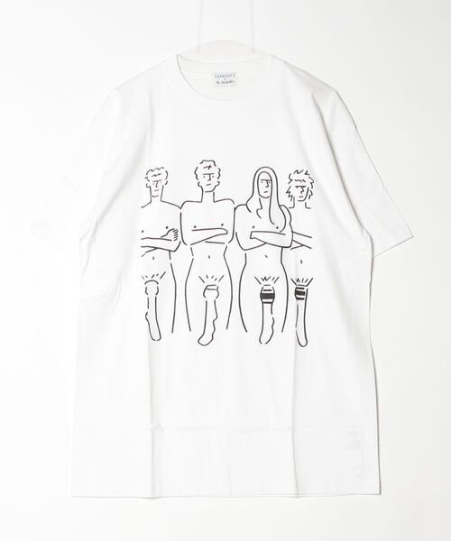 F-LAGSTUF-F(フラグスタフ)の「24SS-FSxNAGABA-02 californication tee (xYU NAGABA)(Tシャツ/カットソー・メンズ・ホワイト系/グレー/White/Black・X-LARGE/LARGE/MEDIUM)」の2枚目の写真