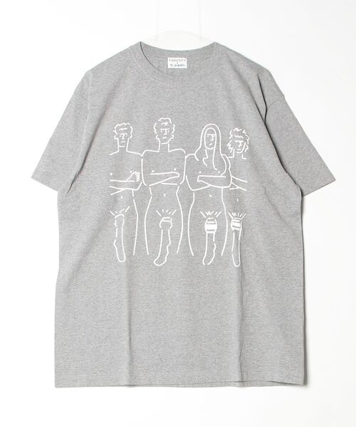 F-LAGSTUF-F(フラグスタフ)の「24SS-FSxNAGABA-02 californication tee (xYU NAGABA)(Tシャツ/カットソー・メンズ・ホワイト系/グレー/White/Black・X-LARGE/LARGE/MEDIUM)」の4枚目の写真