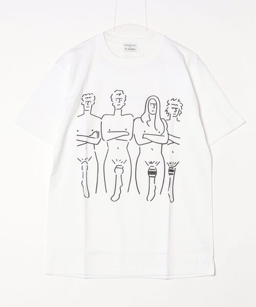 F-LAGSTUF-F(フラグスタフ)の「24SS-FSxNAGABA-02 californication tee (xYU NAGABA)(Tシャツ/カットソー・メンズ・ホワイト系/グレー/White/Black・X-LARGE/LARGE/MEDIUM)」の1枚目の写真