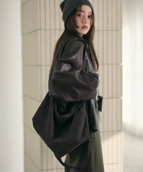 LAULEN(ローレン)の「hem tuck zip blouson /裾タックジップブルゾン(ブルゾン・レディース・ブラウン・FREE)」の15枚目の写真