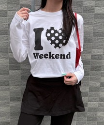 ドット柄ハートロンT/長袖Tシャツ