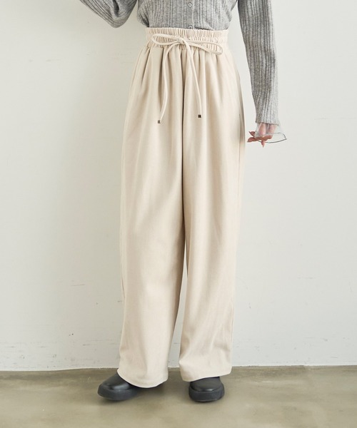 mil(ミル)の「コーデュロイ リラックスパンツ 【588232】(その他パンツ・レディース・ダークベージュ/アイボリー/ブラウン・M-Regular/M-Short/S-Regular/S-Short)」の1枚目の写真