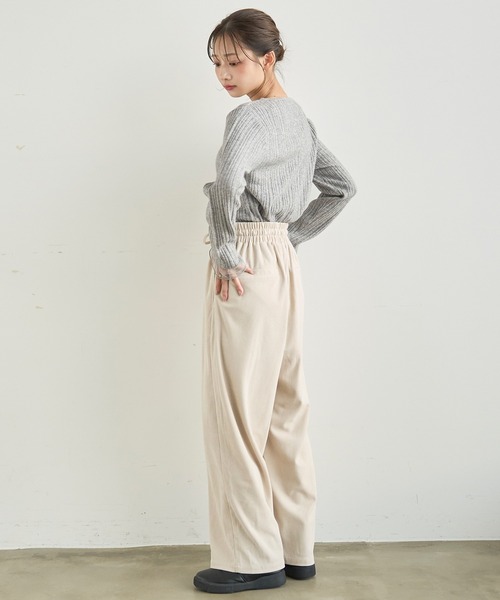 mil(ミル)の「コーデュロイ リラックスパンツ 【588232】(その他パンツ・レディース・ダークベージュ/アイボリー/ブラウン・M-Regular/M-Short/S-Regular/S-Short)」の20枚目の写真