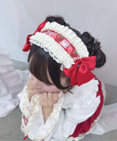 Ank Rouge(アンクルージュ)の「【再販】ショートケーキの夢ワンピース(ワンピース・レディース・レッド/ピンク・M)」の10枚目の写真