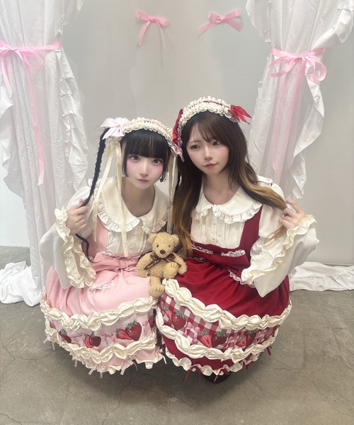 Ank Rouge(アンクルージュ)の「【再販】ショートケーキの夢ワンピース(ワンピース・レディース・レッド/ピンク・M)」の19枚目の写真