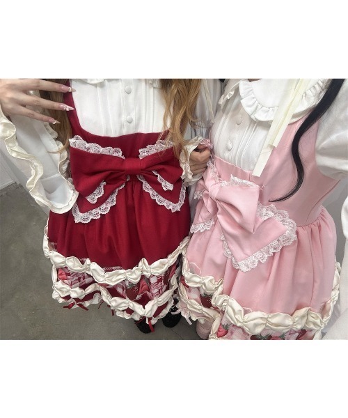 Ank Rouge(アンクルージュ)の「【再販】ショートケーキの夢ワンピース(ワンピース・レディース・レッド/ピンク・M)」の22枚目の写真