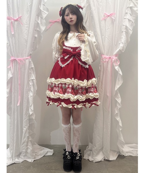 Ank Rouge(アンクルージュ)の「【再販】ショートケーキの夢ワンピース(ワンピース・レディース・レッド/ピンク・M)」の21枚目の写真