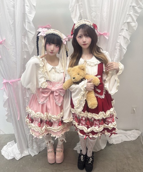 Ank Rouge(アンクルージュ)の「【再販】ショートケーキの夢ワンピース(ワンピース・レディース・レッド/ピンク・M)」の16枚目の写真
