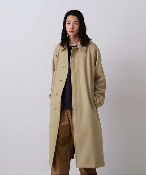 YLEVE(イレーヴ)の「YLEVE / SUPER100'S WOOL MELTON COAT(ダウンジャケット/コート・メンズ・ベージュ・3/4/5)」の1枚目の写真