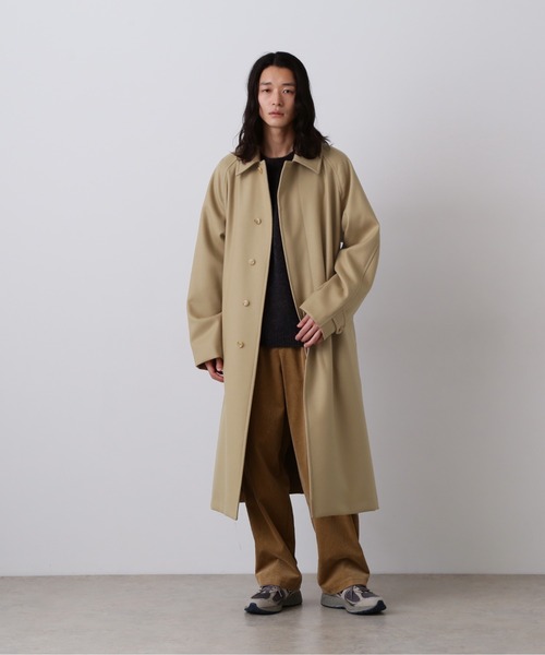 YLEVE(イレーヴ)の「YLEVE / SUPER100'S WOOL MELTON COAT(ダウンジャケット/コート・メンズ・ベージュ・3/4/5)」の13枚目の写真