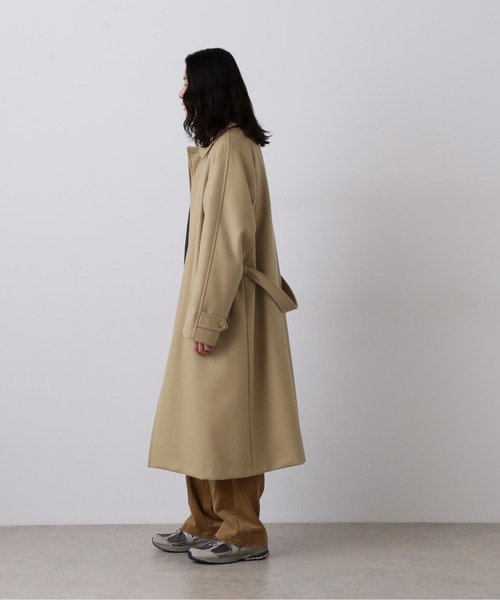 YLEVE(イレーヴ)の「YLEVE / SUPER100'S WOOL MELTON COAT(ダウンジャケット/コート・メンズ・ベージュ・3/4/5)」の14枚目の写真