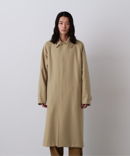 YLEVE(イレーヴ)の「YLEVE / SUPER100'S WOOL MELTON COAT(ダウンジャケット/コート・メンズ・ベージュ・3/4/5)」の16枚目の写真