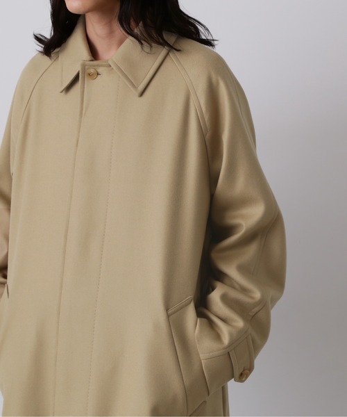 YLEVE(イレーヴ)の「YLEVE / SUPER100'S WOOL MELTON COAT(ダウンジャケット/コート・メンズ・ベージュ・3/4/5)」の17枚目の写真