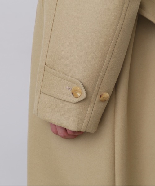 YLEVE(イレーヴ)の「YLEVE / SUPER100'S WOOL MELTON COAT(ダウンジャケット/コート・メンズ・ベージュ・3/4/5)」の18枚目の写真