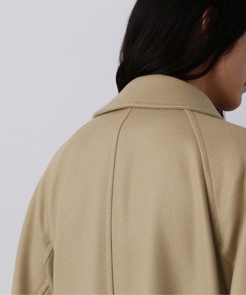 YLEVE(イレーヴ)の「YLEVE / SUPER100'S WOOL MELTON COAT(ダウンジャケット/コート・メンズ・ベージュ・3/4/5)」の19枚目の写真