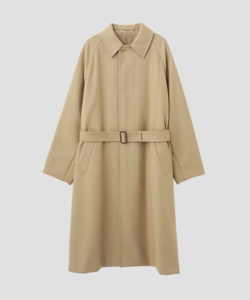 YLEVE(イレーヴ)の「YLEVE / SUPER100'S WOOL MELTON COAT(ダウンジャケット/コート・メンズ・ベージュ・3/4/5)」の3枚目の写真