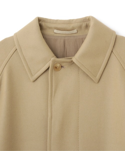 YLEVE(イレーヴ)の「YLEVE / SUPER100'S WOOL MELTON COAT(ダウンジャケット/コート・メンズ・ベージュ・3/4/5)」の4枚目の写真