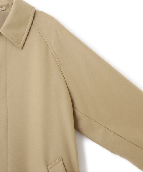 YLEVE(イレーヴ)の「YLEVE / SUPER100'S WOOL MELTON COAT(ダウンジャケット/コート・メンズ・ベージュ・3/4/5)」の5枚目の写真