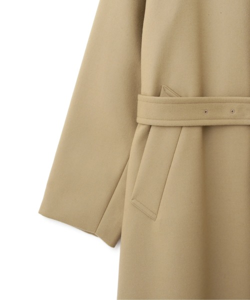 YLEVE(イレーヴ)の「YLEVE / SUPER100'S WOOL MELTON COAT(ダウンジャケット/コート・メンズ・ベージュ・3/4/5)」の6枚目の写真