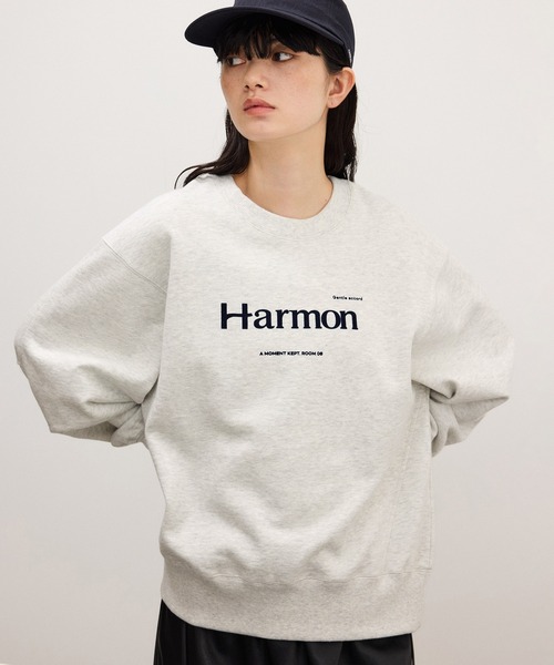 ADAM ET ROPE'(アダムエロペ)の「【WEB限定】フロッキーロゴスウェット(スウェット・レディース・ダークブラウン/オフホワイト/ネイビー・FREE)」の8枚目の写真