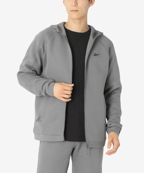 Reebok(リーボック)の「チーム フルジップ フーディー(パーカー・メンズ・グレー/ブラック・X-LARGE/SMALL/LARGE/MEDIUM)」の1枚目の写真
