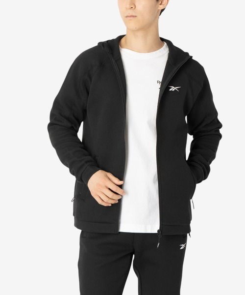 Reebok(リーボック)の「チーム フルジップ フーディー(パーカー・メンズ・グレー/ブラック・X-LARGE/SMALL/LARGE/MEDIUM)」の2枚目の写真