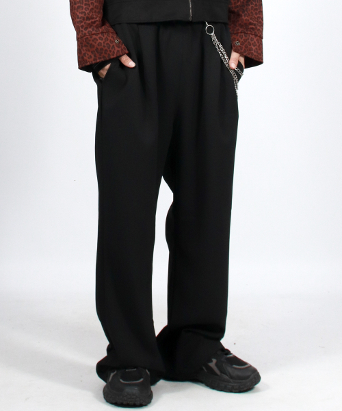 DEMARC(ドゥマーク)の「M ソリッド ストレートフィット セミワイドパンツ - ブラック(スラックス・メンズ・その他・LARGE/MEDIUM)」の7枚目の写真