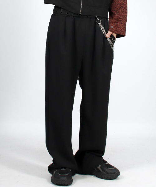 DEMARC(ドゥマーク)の「M ソリッド ストレートフィット セミワイドパンツ - ブラック(スラックス・メンズ・その他・LARGE/MEDIUM)」の8枚目の写真