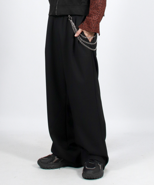DEMARC(ドゥマーク)の「M ソリッド ストレートフィット セミワイドパンツ - ブラック(スラックス・メンズ・その他・LARGE/MEDIUM)」の9枚目の写真