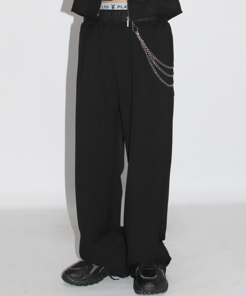 DEMARC(ドゥマーク)の「M ソリッド ストレートフィット セミワイドパンツ - ブラック(スラックス・メンズ・その他・LARGE/MEDIUM)」の12枚目の写真