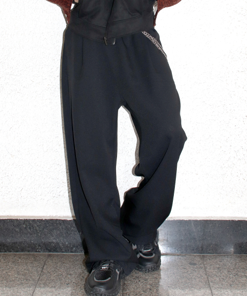DEMARC(ドゥマーク)の「M ソリッド ストレートフィット セミワイドパンツ - ブラック(スラックス・メンズ・その他・LARGE/MEDIUM)」の14枚目の写真